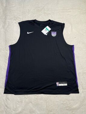 NWT New Nike Sacramento Kings Black Dri Fit Basketball Tank Top Mens XL Jersey